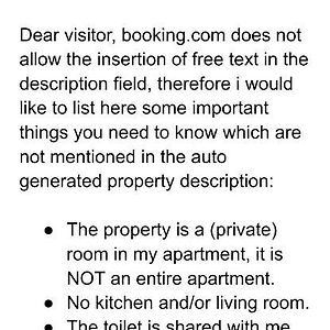 Nicole, Not For Parties, Not A Hotel, Room With Shared Bathroom, No Kitchen